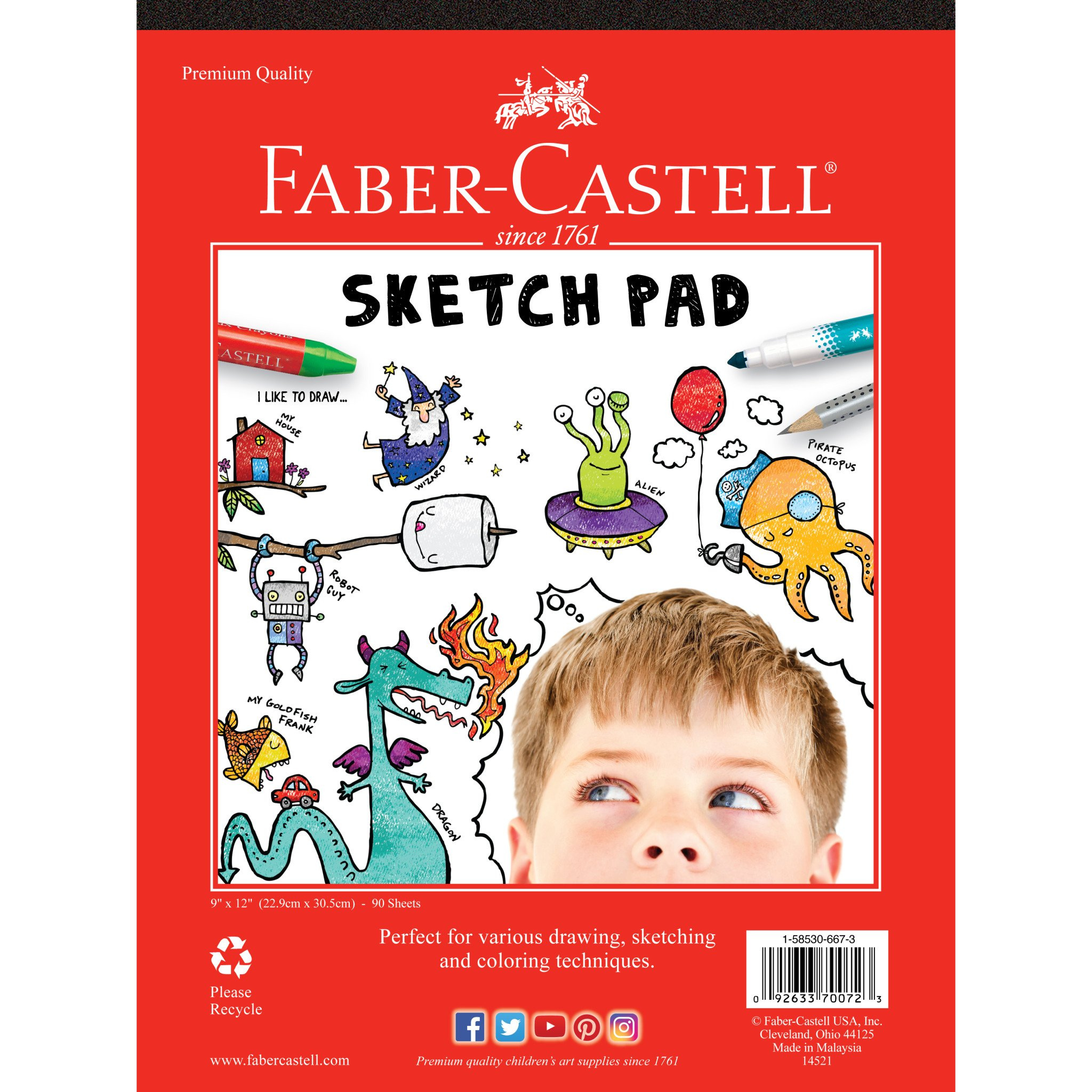 Sketch Pad | Big | 9 x 12 | 20 Sheets | School Supplies | COD