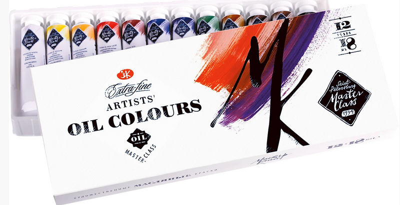 Master Class Oil Artists' Colours Set of 12