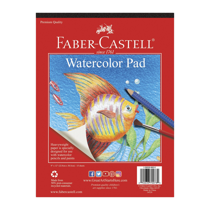 Faber-Castell Kid's Watercolour Pad 9" x 12"