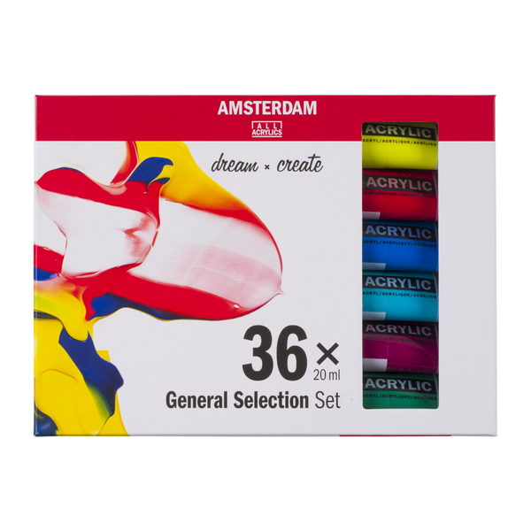 Amsterdam Standard Series Acrylic Paints - Set of 36 - 20 ml Tubes